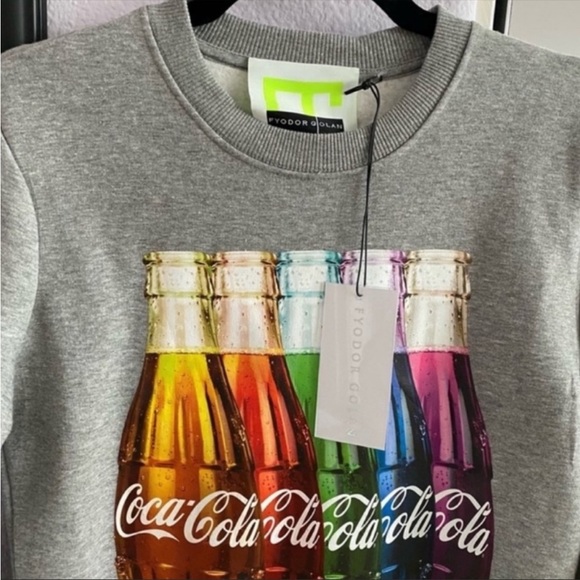 NWT Rare Fyodor Golan Graphic Print Designer Pullover Sweater Size XS - Picture 3 of 8